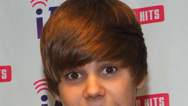 The face of a mastermind ... Bieber flexes his acting chops.
