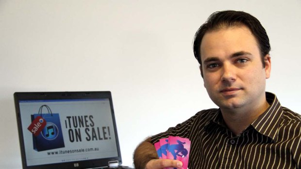 Feeling Apple's wrath ... iTunesonsale.com.au founder Rowan Coe.