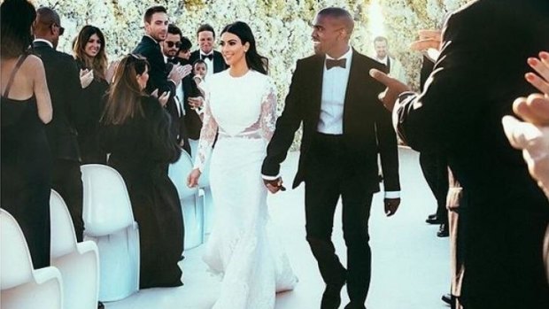 Did this wedding photograph of Kim Kardashian and Kanye West also take four days to edit?