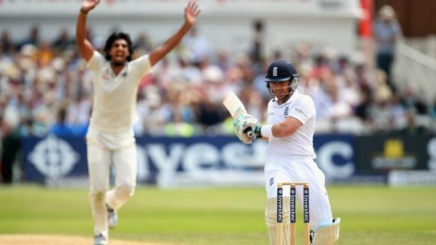 Ishant Sharma ripped through England's middle order including the wicket of Ian Bell.