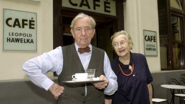 Arty &#8230; Leopold Hawelka and his wife, Josefine.