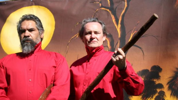Kelton Pell and Geoff Kelso  star in <i>Bindjareb Pinjarra</i>, which opens in Melbourne next Wednesday.
