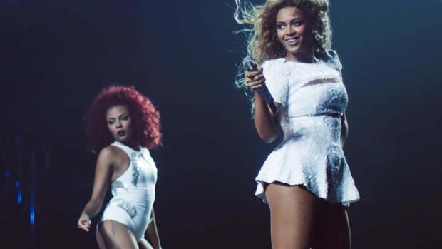 Beyonce performs her <i>Mrs Carter Show World Tour</i> at the Rod Laver Arena in Melbourne.