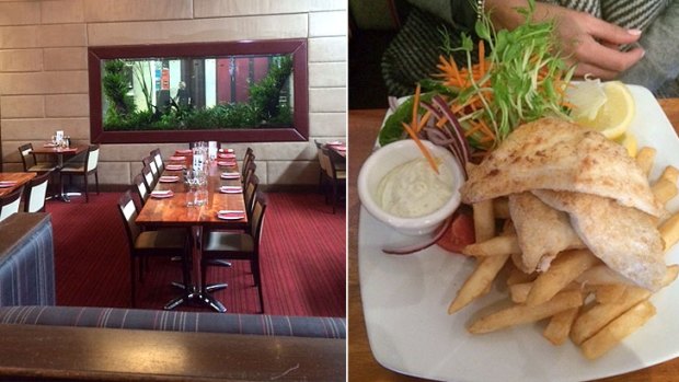 The 'bogan pub' was revamped a few years ago, but the fish and chips were not a hit.