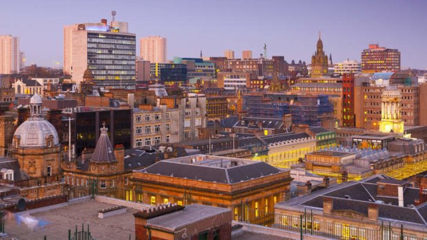 The Glasgow skyline.