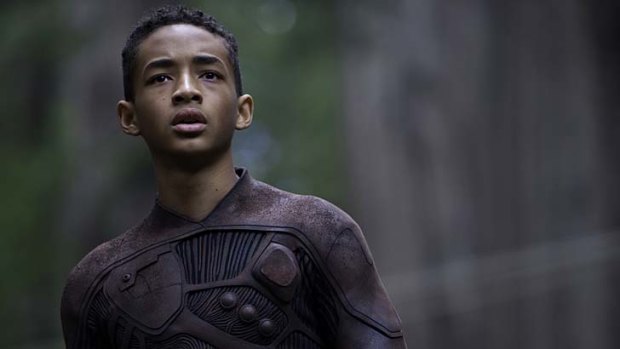 Not happy: Jaden Smith (Kitai Raige) looks frightened but not much else.