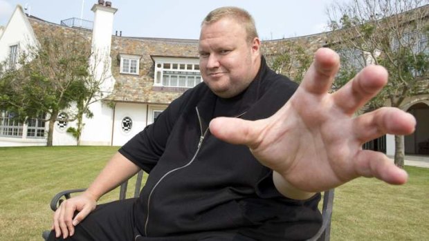 Online king pin: Kim Dotcom is the subject of a lawsuit from the major film studios who say he is making millions and costing them billions by sharing 'stolen' property.