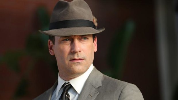 Jon Hamm as Don Draper.