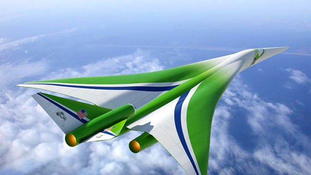 'Son of Concorde' ... our ability to fly at supersonic speeds over land in commercial aircraft depends on the effort to reduce the sonic boom, says NASA.