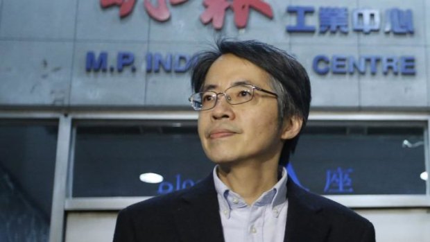 Victim ... Former Ming Pao chief editor Kevin Lau Chun-to  was stabbed by a man wearing a motorcycle helmet in broad daylight on a Hong Kong street, according to police.