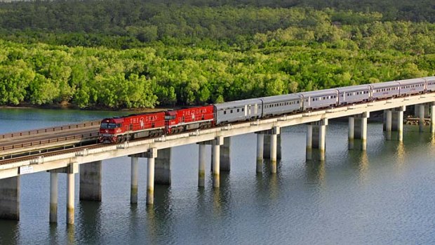Iconic: The Ghan is one of the world's longest passenger trains.