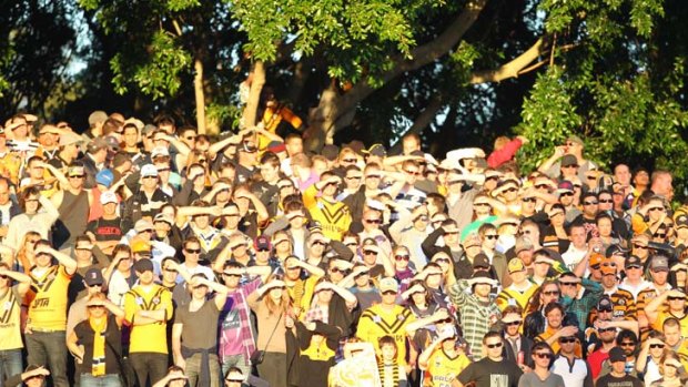 Standing room only ... NRL games at Leichhardt Oval result in large crowds.