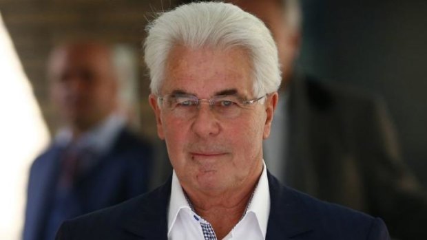 Publicist Max Clifford as he leaves court in central London. 