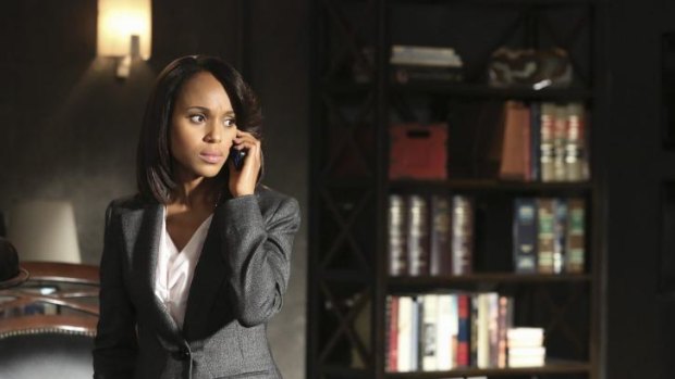 Go-to woman: Kerry Washington plays Olivia Pope, a fixer for all kinds of political situations in <i>Scandal</i>.