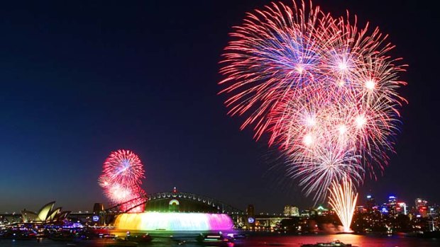 Celebrations ... last year's New Year's Eve fireworks.