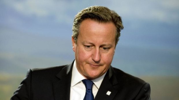 Under pressure: British Prime Minister David Cameron.