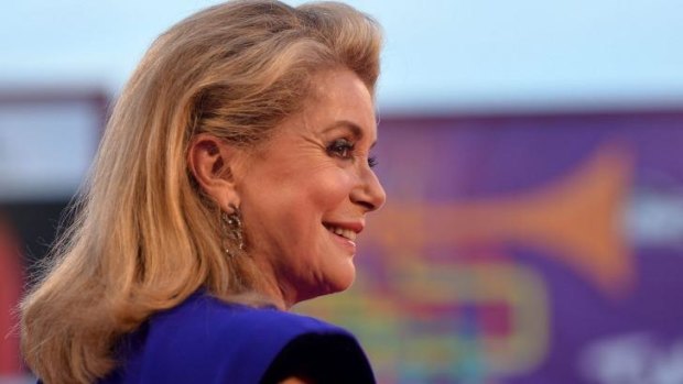 Catherine the great: French actress Catherine Deneuve on the red carpet for the Venice Film Festival premiere of her new film <i>3 Coeurs</i>.