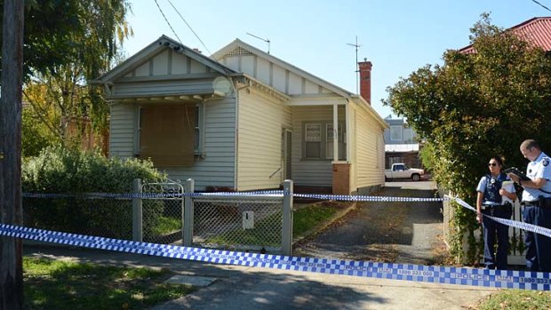 The boy told police he saw an unknown man inside his Ballarat home on the night his mother died.
