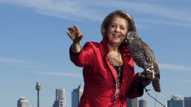 It'll be a hoot ... Yvonne Kenny and a powerful owl.