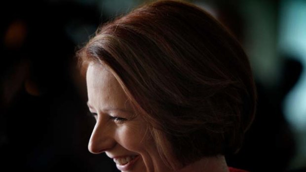 Press ahead ... Julia Gillard.