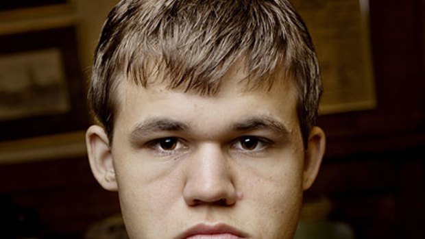 Boy wonder ... the sulky young chess genius Magnus Carlsen.