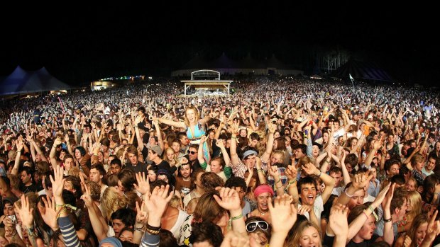 Festival-goers were set to rock in the new year at Lorne.