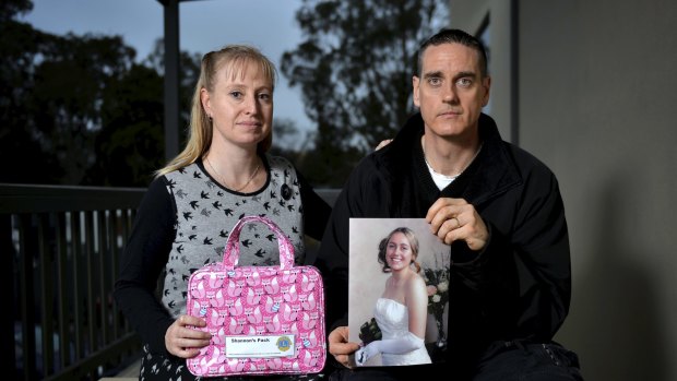 Dr Claire Hepper & Jeremy McKnight.

Mr McKnight is holding a picture of Shannon (19) who passed away three months ago.  Photo: Dylan Burns 