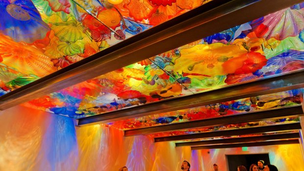 The Persian Ceiling room at Chihuly Garden and Glass, Seattle, Washington State.