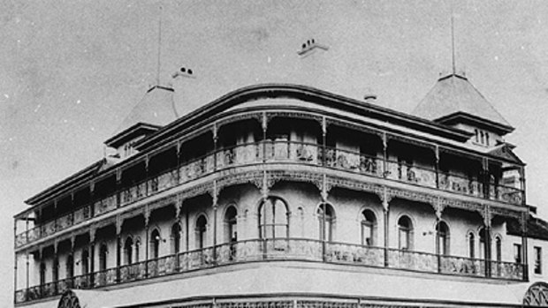 Demolished ... Brisbane's Bellevue Hotel.