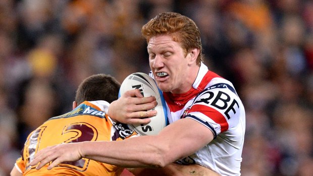 On the rise: Roosters forward Dylan Napa.