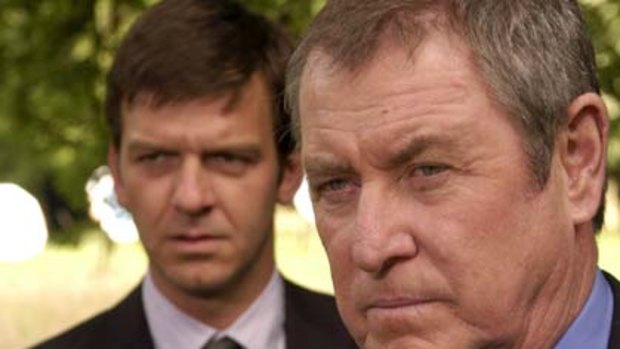 John Nettles, right, plays Inspector Barnaby on Midsomer Murders.