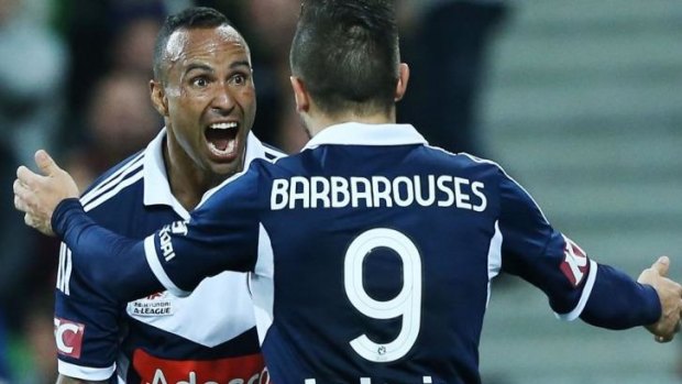 Archie Thompson's goal on Saturday helped his side to a last-gasp win.