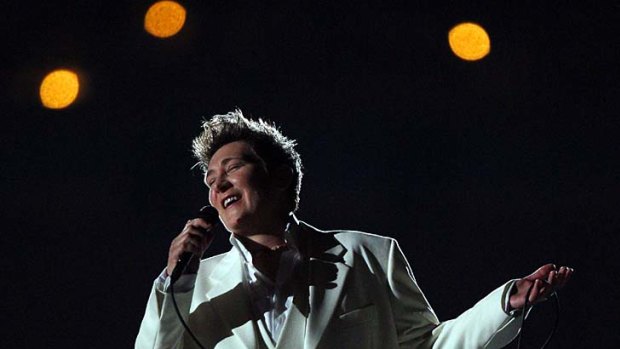 kd lang performs during last year's Winter Opening Ceremony.