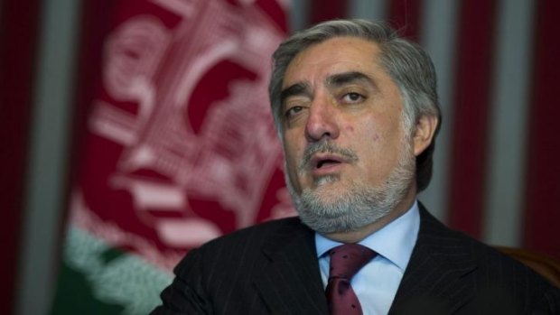 Violent start: Presidential candidate Abdullah Abdullah.