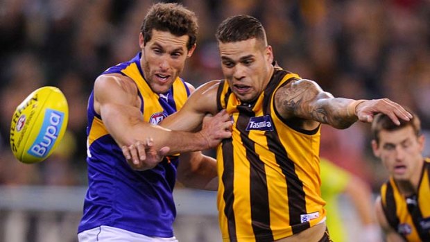 Hawthorn's Lance Franklin booted four majors in the opening term.