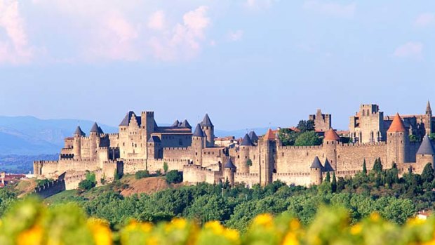 The fortified town of Carcassonne.