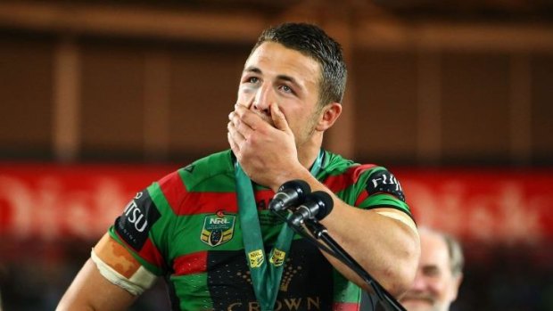 "I'm lost for words": Clive Churchill medal winner Sam Burgess.