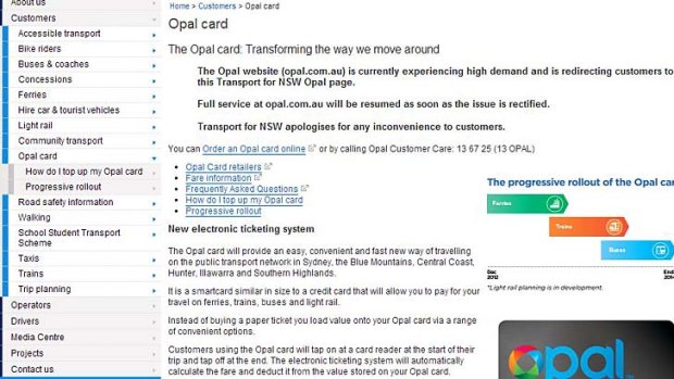 Website crashed: opal.com.au is down.