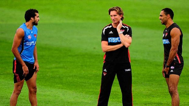 Fighting fit? Essendon coach James Hird talks to Courtenay Dempsey and Nathan Lovett-Murray.