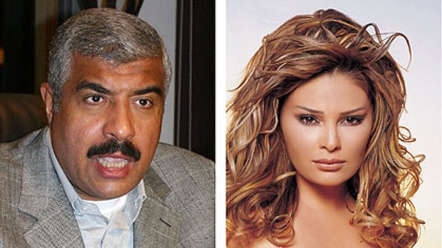 Egyptian tycoon Hisham Talaat Mustafa and Suzanne Tamim.