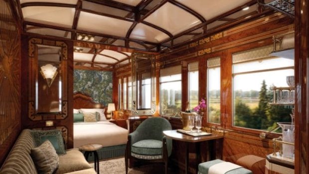 A CGI of the Paris Suite, one of three new rooms coming to the Venice Simplon-Orient-Express.