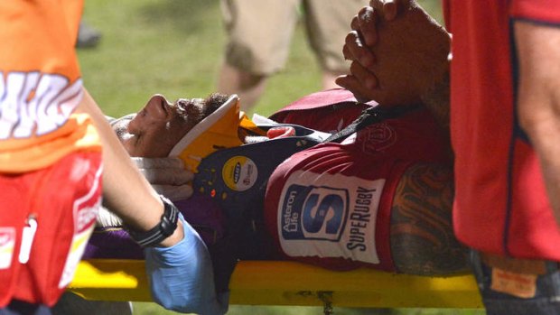 "It was one of the scariest moments of my footy career": Quade Cooper of the Queensland Reds.
