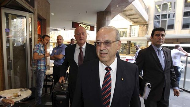 Eddie Obeid arriving at the ICAC inquiry on Monday.