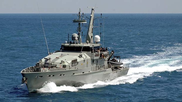 HMAS Maitland intercepted a boat of asylum seekers.