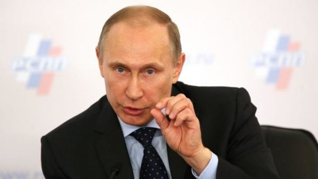 Defiant ... Russian President Vladimir Putin is threatening to introduce sanctions against the US in retaliation.