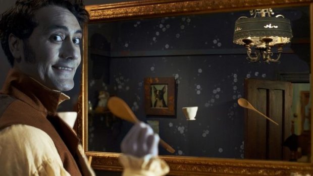 On reflection: Taika Waititi fails to catch a glimpse of himself in <i>What We Do In The Shadows</i>.