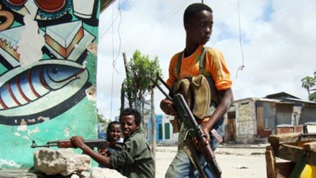 Teenage Islamist fighters in Mogadishu ... Somalia has had no effective government since 1991