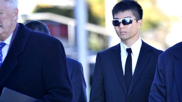 Accused ... International ADFA cadet Yong Chuean Benedict Ang outside the ACT Magistrates Court.