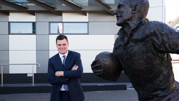 Protecting his turf: Penrith Panthers CEO Corey Payne. 