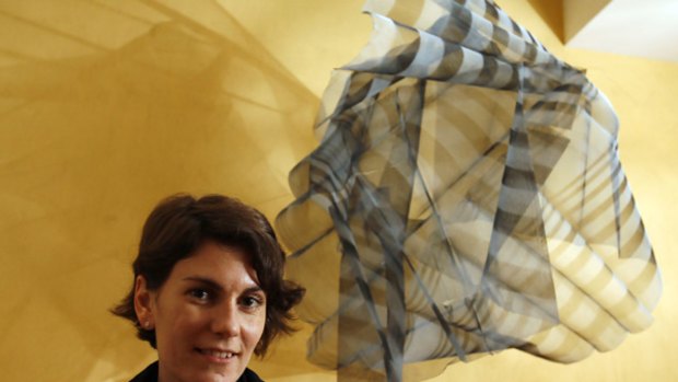 Perth-born artist Britt Salt creates mesh sculptures. One of her artworks has been bought by Artbank.